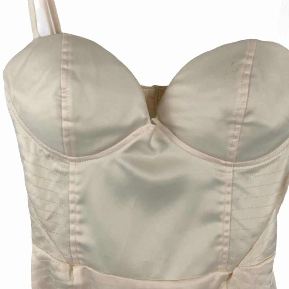 Tobi Bodycon Corset Top Ivory Dress Size Small - Picture 2 of 10